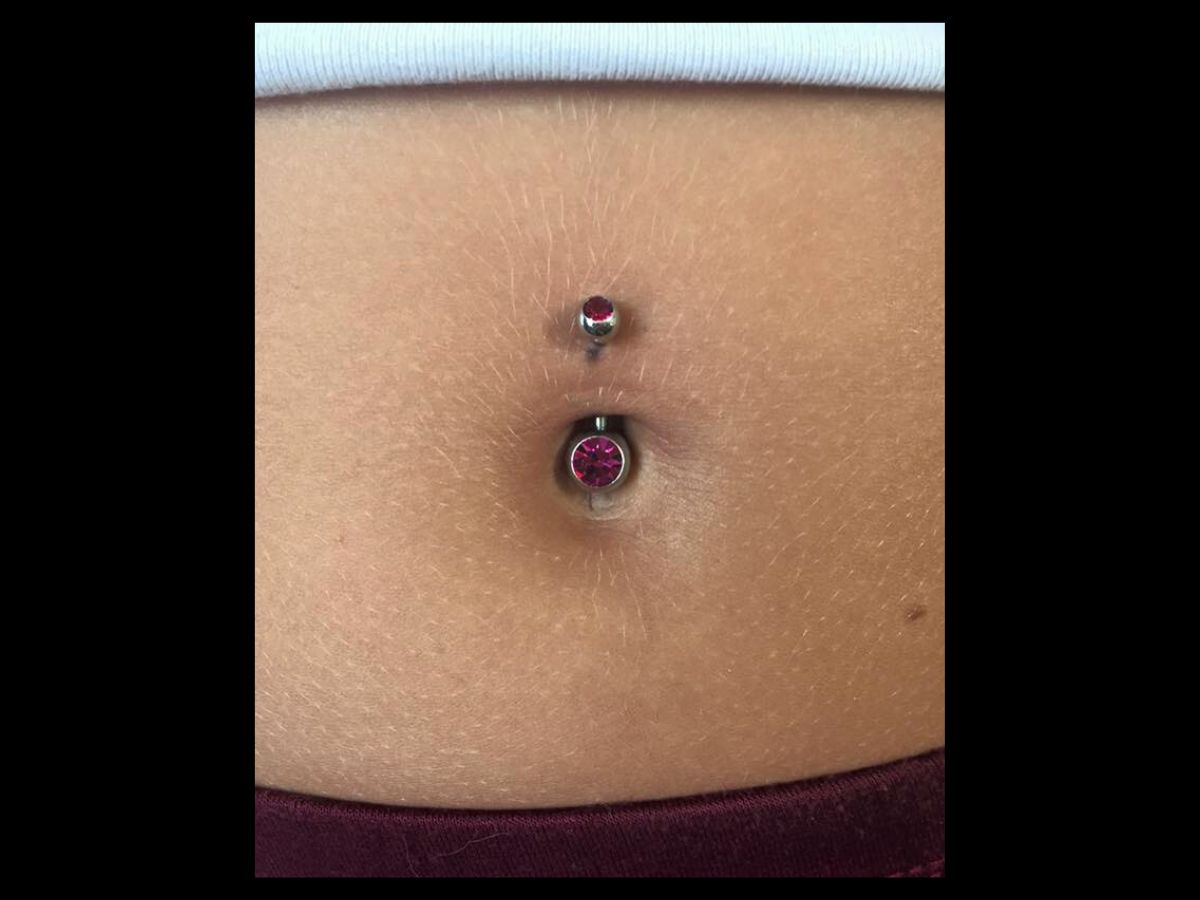 Navel piercing by Josh at Earth’s Edge Tattoo & Piercing