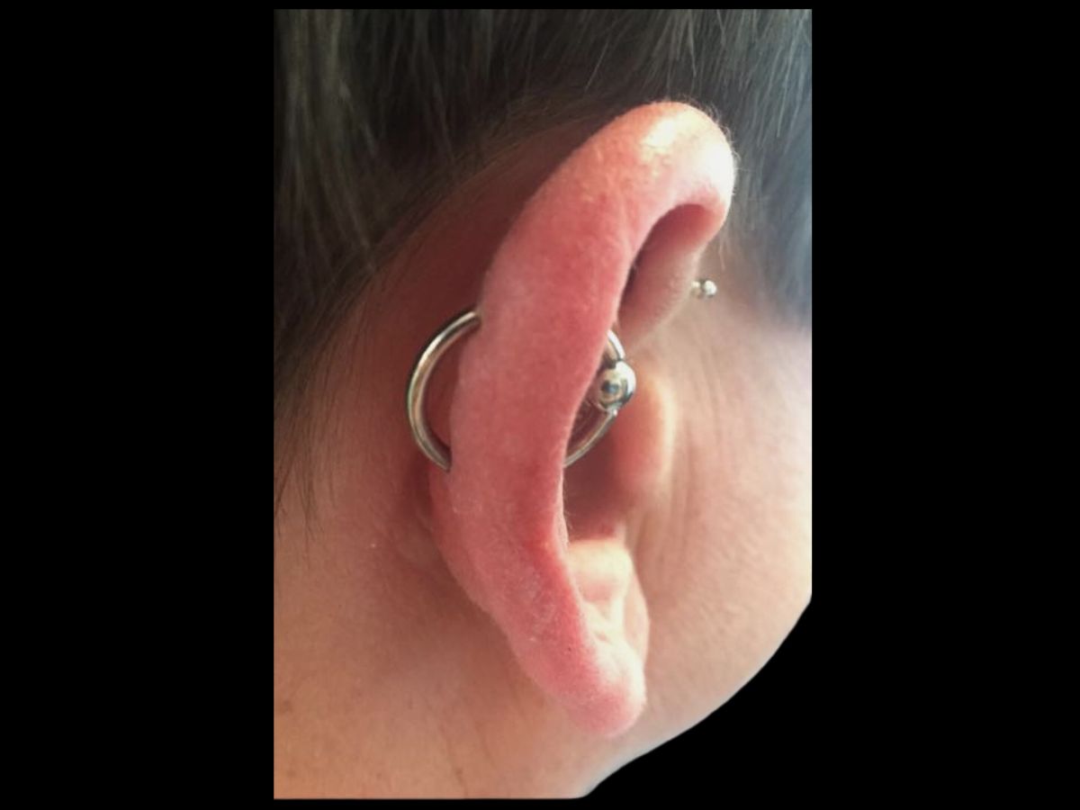 Orbital ear piercing by Josh at Earth’s Edge Tattoo & Piercing