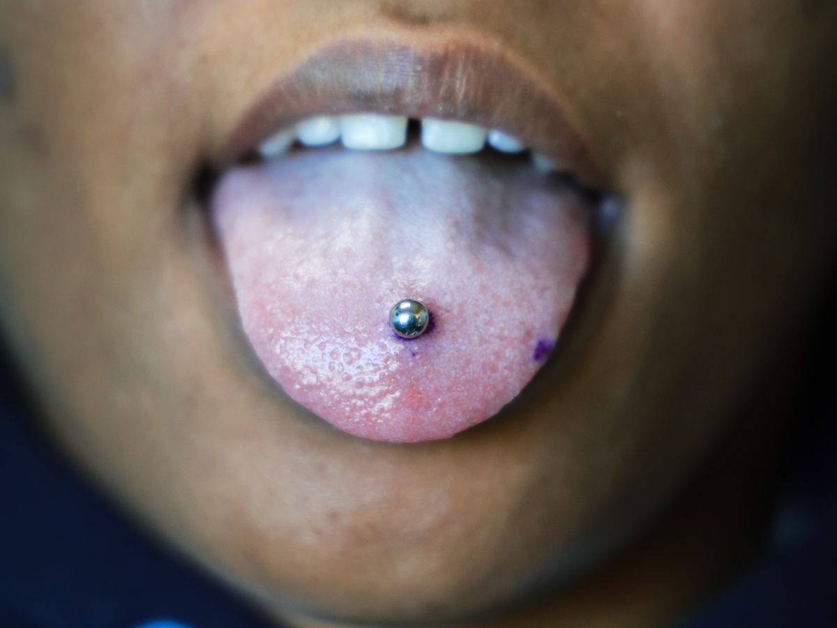Tongue piercing performed by Josh at Earth’s Edge Tattoo & Piercing